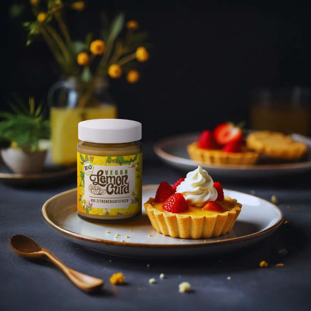 Tartelette mit Lemon Curd und Erdbeeren Tartelette mit Lemon Curd und Erdbeeren